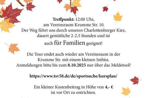 Flyer zur Herbstwanderung