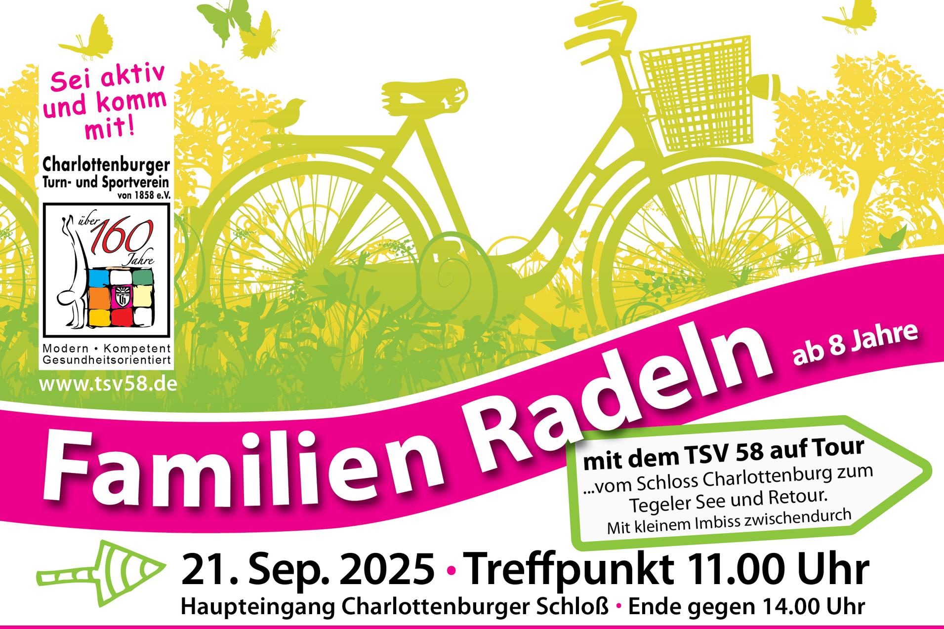 Flyer zu Familien Radeln
